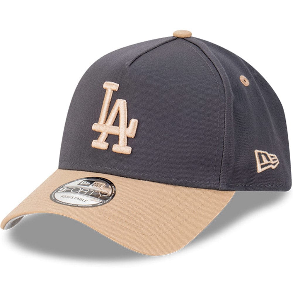 New Era 9FORTY A-Frame Snapback Los Angeles Dodgers - Graphite / Camel