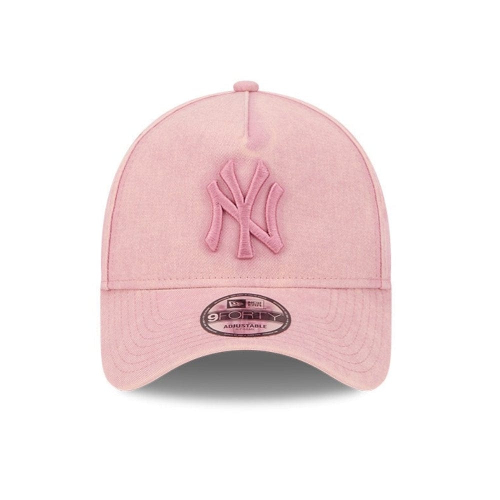New Era 9FORTY A-Frame Snow Wash Snapback New York Yankees - Cosmetic Pink