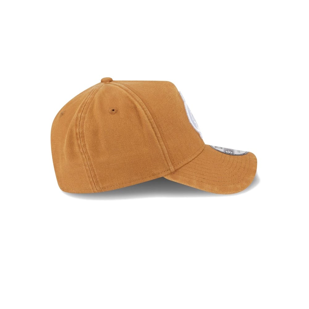 New Era 9FORTY AFL26 Canvas A-Frame Snapback Carlton Blues - Golden Brown