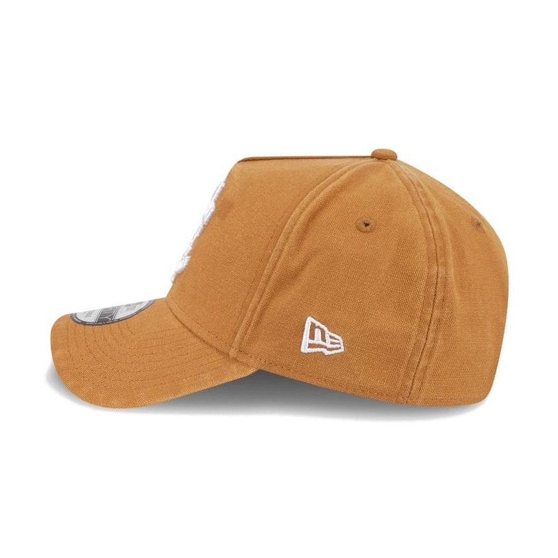 New Era 9FORTY AFL26 Canvas A-Frame Snapback Carlton Blues - Golden Brown