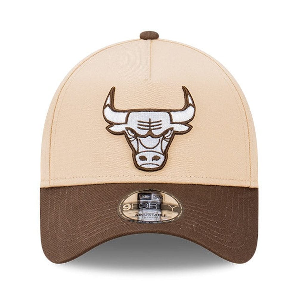 New Era 9FORTY Choc Oats A-Frame Snapback Chicago Bulls - Oatmilk / Walnut