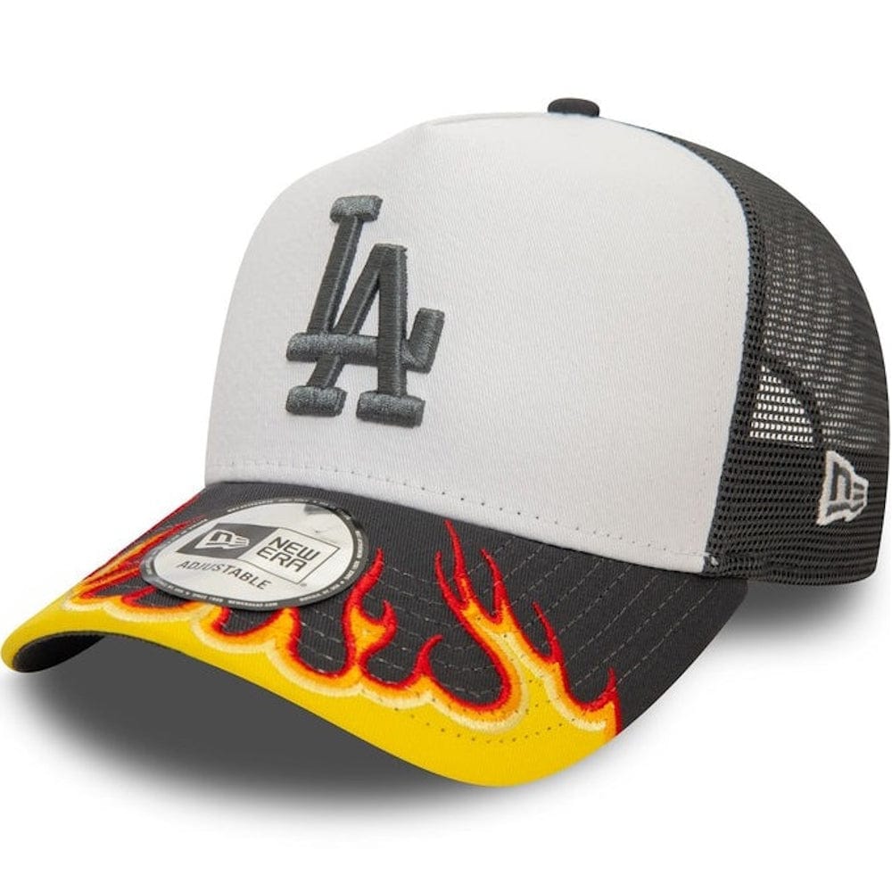New Era 9FORTY Flame A-Frame Trucker Snapback Los Angeles Dodgers - Graphite