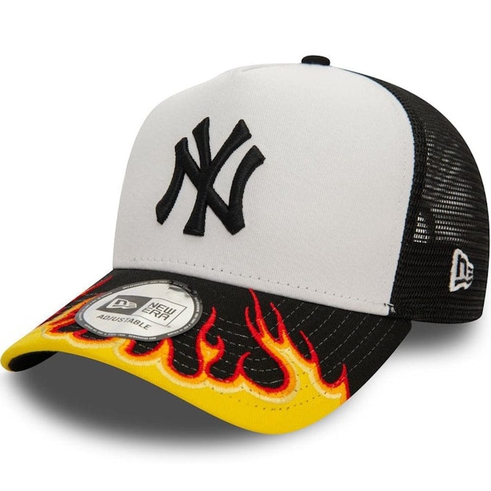 New Era 9FORTY Flame A-Frame Trucker Snapback New York Yankees - Black