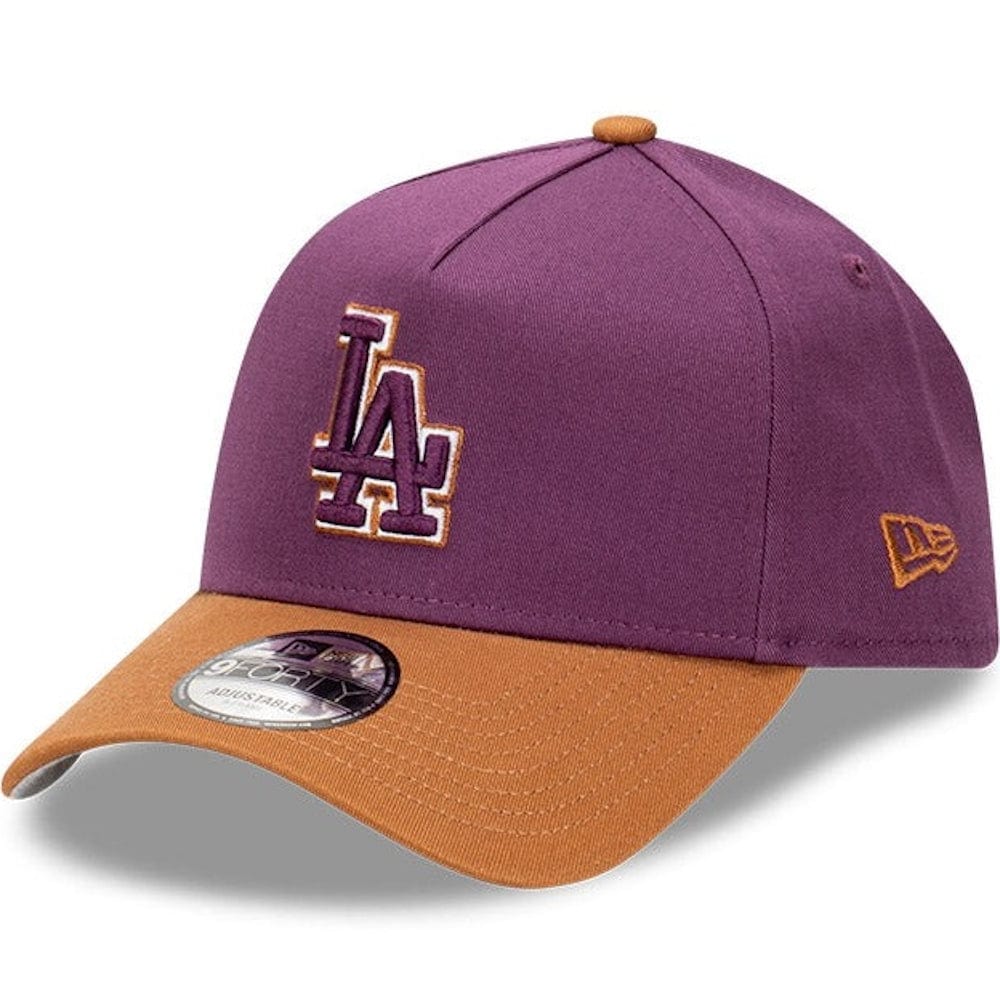 New Era 9FORTY Peanut Butter & Jam A-Frame Snapback Los Angeles Dodgers - Damson / Toasted Peanut