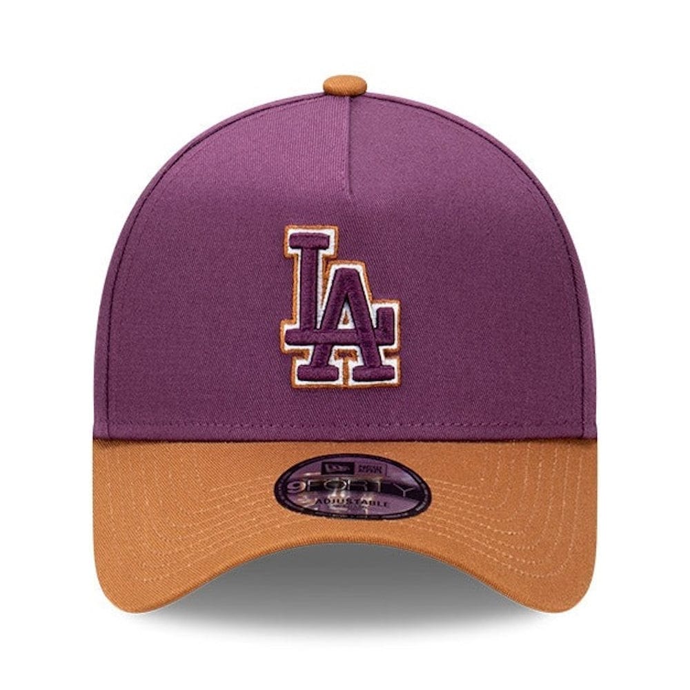 New Era 9FORTY Peanut Butter & Jam A-Frame Snapback Los Angeles Dodgers - Damson / Toasted Peanut