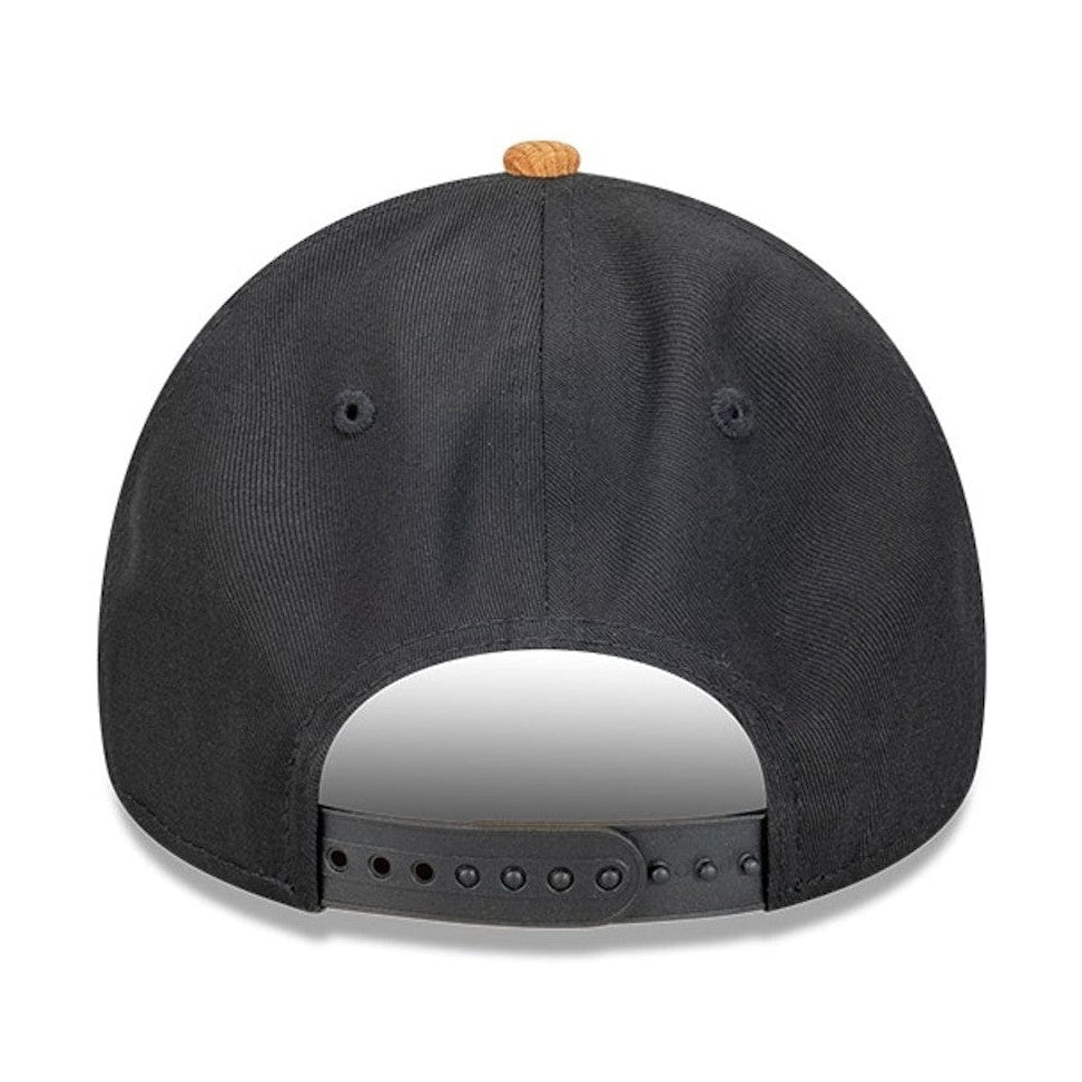 New Era 9FORTY Premium Cord Visor A-Frame Snapback Los Angeles Dodgers - Black / Wheat