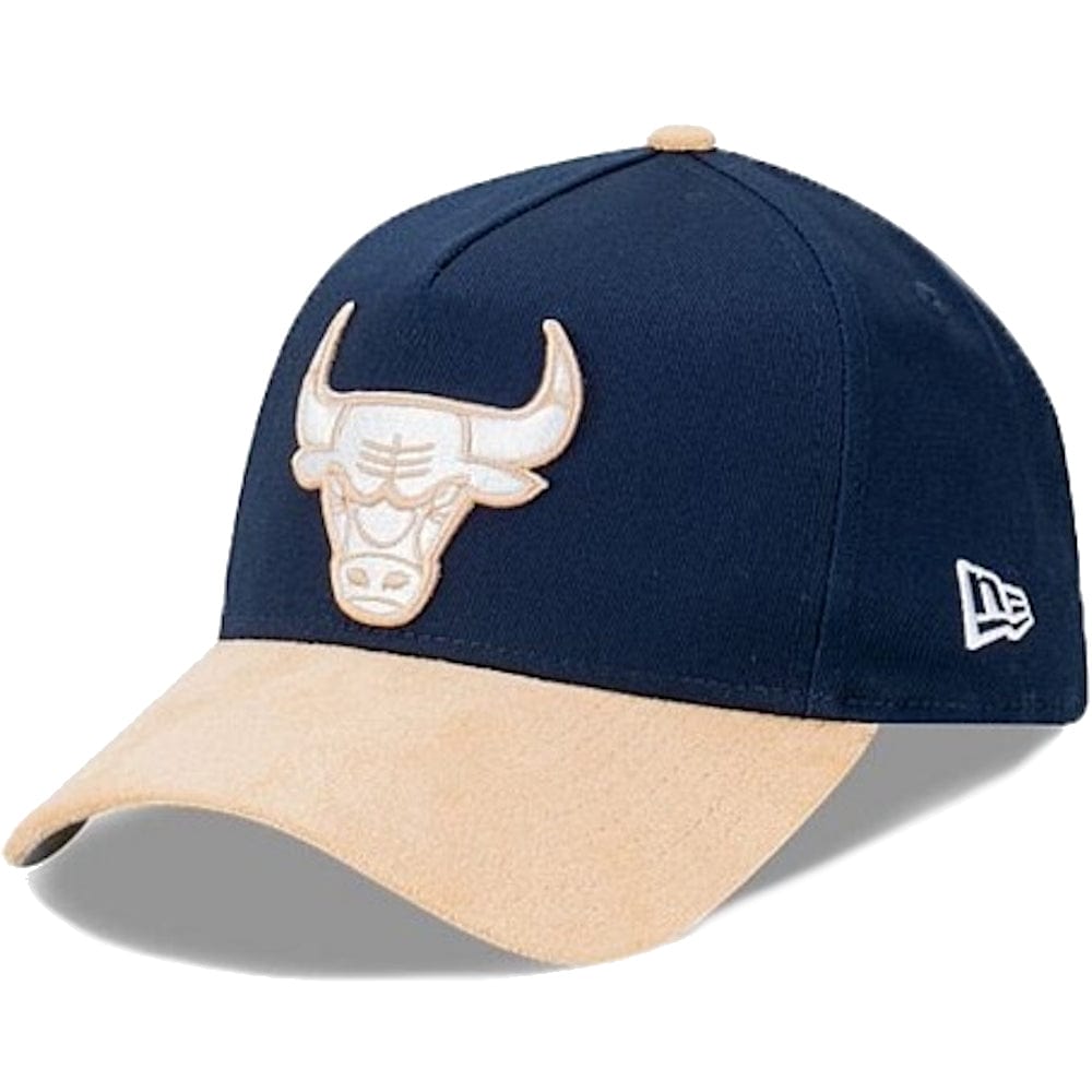 New Era 9FORTY Suede Brim A-Frame Snapback Chicago Bulls - Oceanside Blue / Oatmilk