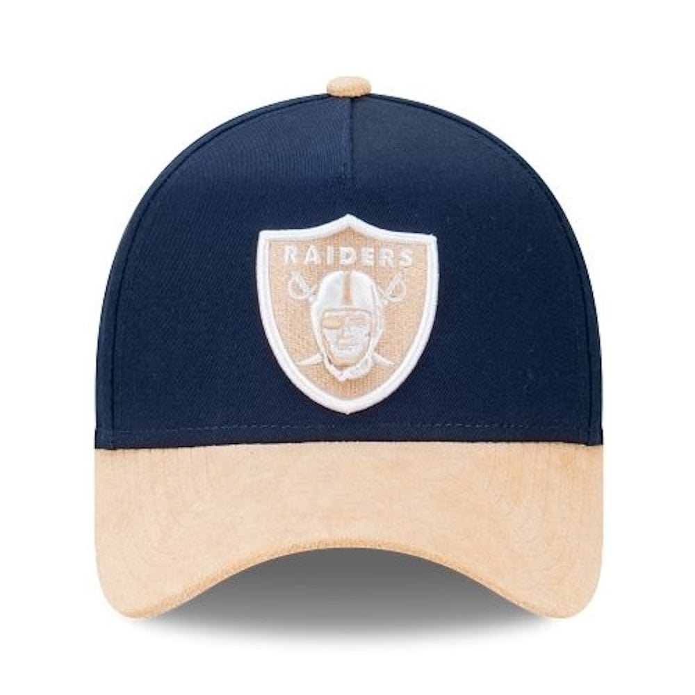 New Era 9FORTY Suede Brim A-Frame Snapback Las Vegas Raiders - Oceanside Blue / Oatmilk