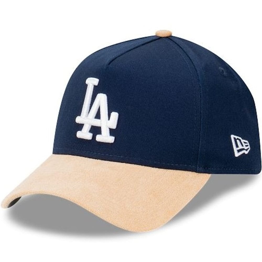 New Era 9FORTY Suede Brim A-Frame Snapback Los Angeles Dodgers - Oceanside Blue / Oatmilk