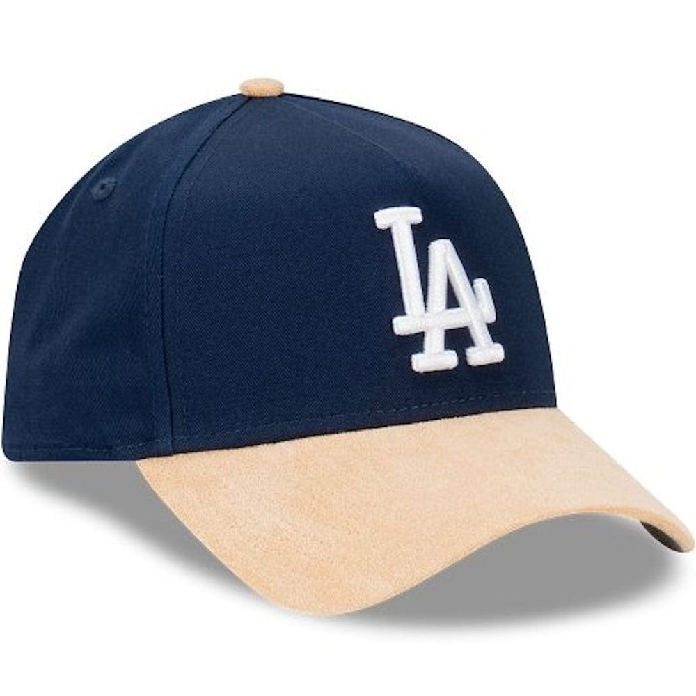 New Era 9FORTY Suede Brim A-Frame Snapback Los Angeles Dodgers - Oceanside Blue / Oatmilk