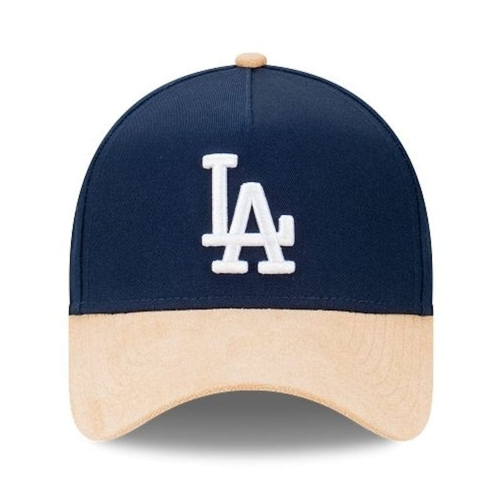 New Era 9FORTY Suede Brim A-Frame Snapback Los Angeles Dodgers - Oceanside Blue / Oatmilk