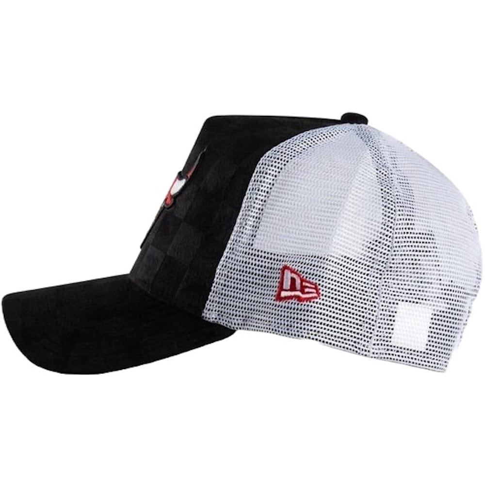 New Era 9FORTY Tonal Check E-Frame Trucker Snapback Chicago Bulls - Black