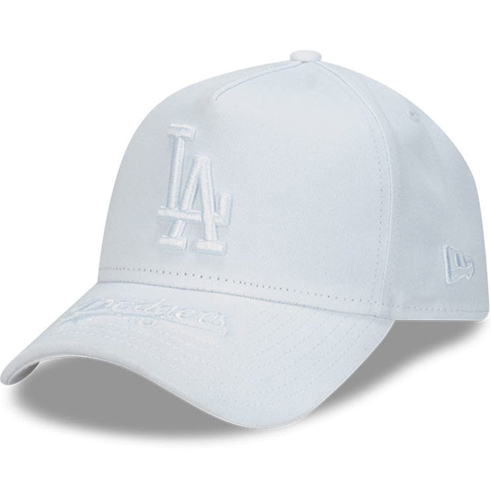 New Era 9FORTY Tonal Visor Hit A-Frame Snapback Los Angeles Dodgers - White / White