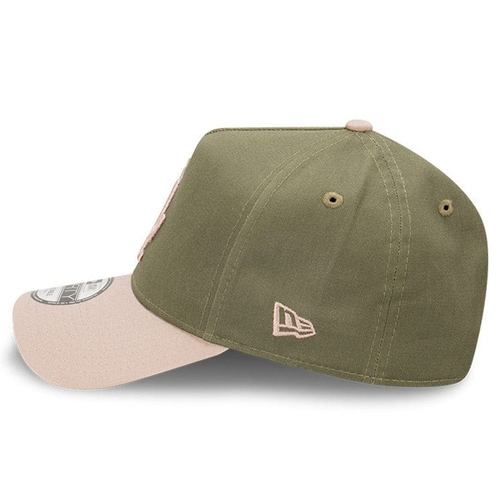 New Era 9FORTY Vintage Olive A-Frame Snapback Los Angeles Dodgers - New Olive / Ash Brown