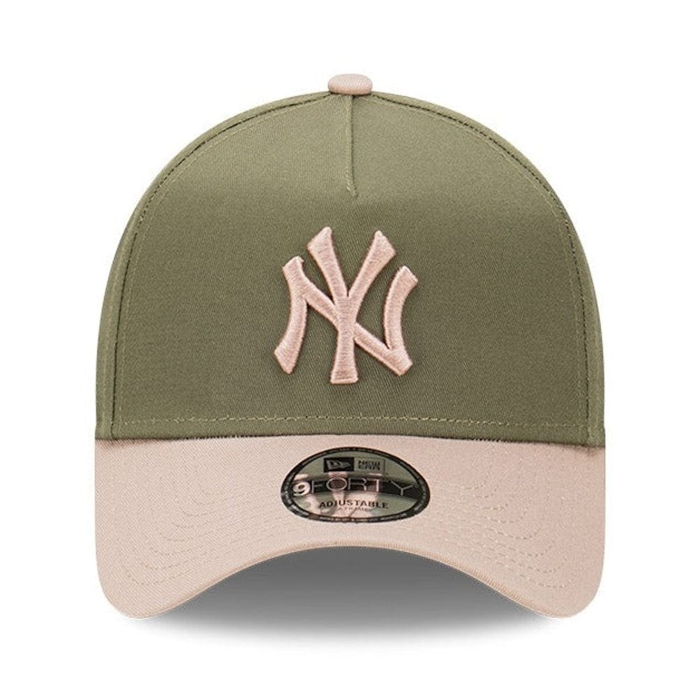 New Era 9FORTY Vintage Olive A-Frame Snapback New York Yankees - New Olive / Ash Brown
