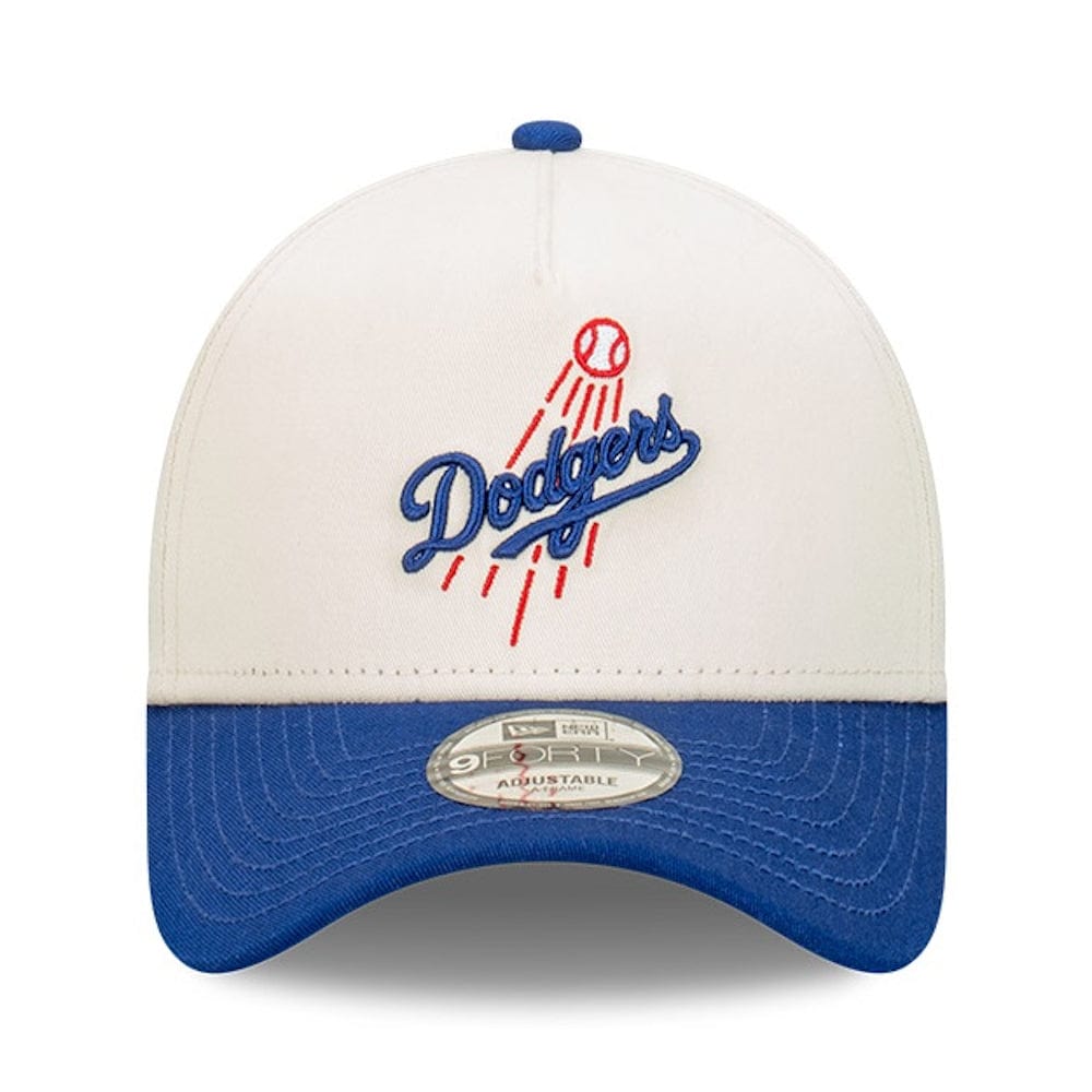 New Era 9FORTY Wordmark A-Frame Snapback Los Angeles Dodgers - Chrome White / Royal