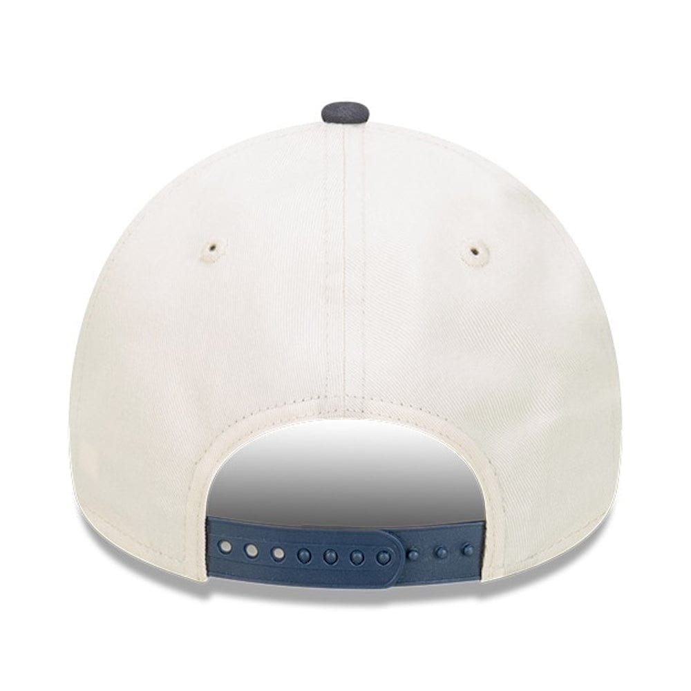 New Era 9FORTY Wordmark A-Frame Snapback New York Yankees - Chrome White / Navy