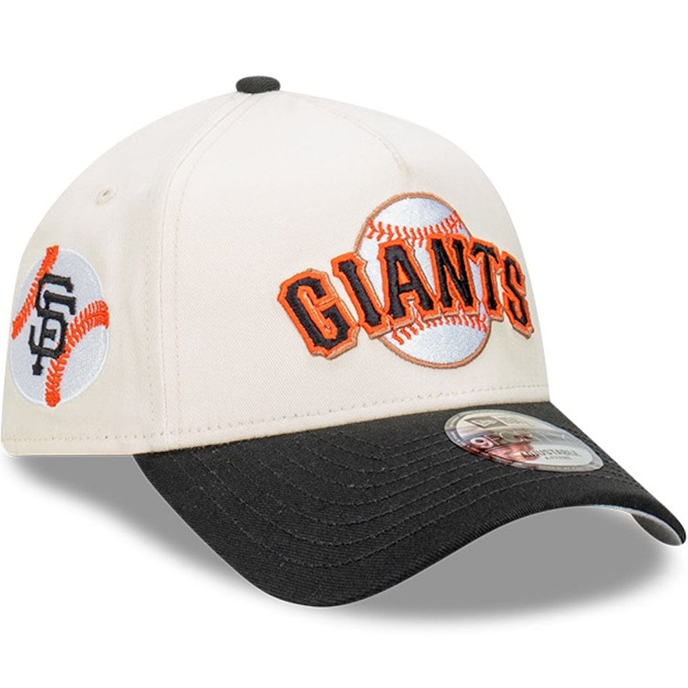 New Era 9FORTY Wordmark A-Frame Snapback San Fransisco Giants - Chrome White / Black