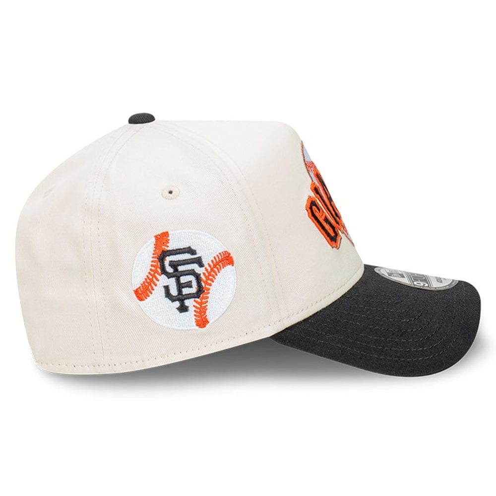 New Era 9FORTY Wordmark A-Frame Snapback San Fransisco Giants - Chrome White / Black