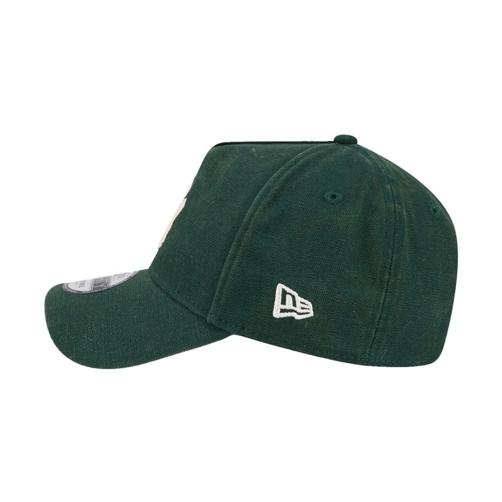 New Era 9FORTY Washed Canvas A-Frame New York Yankees - Dark Green - Image 2