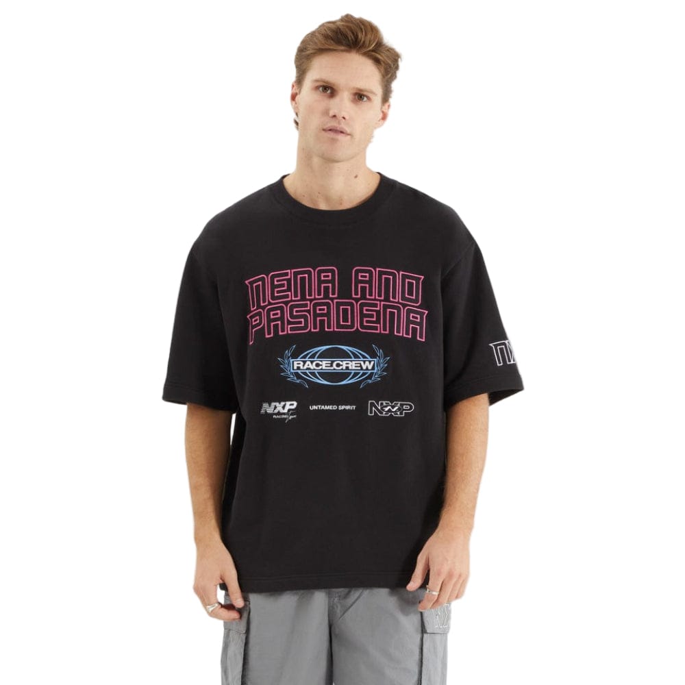 NXP Armband Loopback Oversized Tee - Jet Black