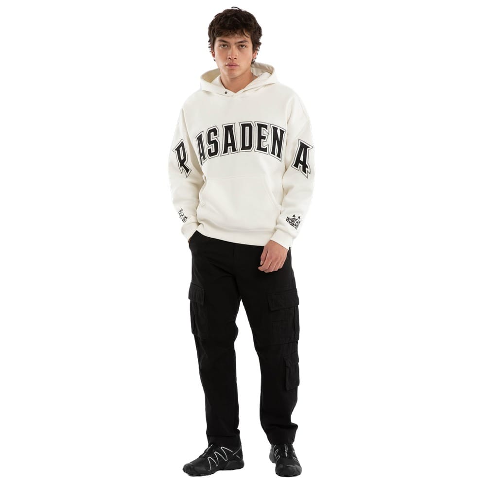 NXP Fence Box Fit Hoodie - Natural White