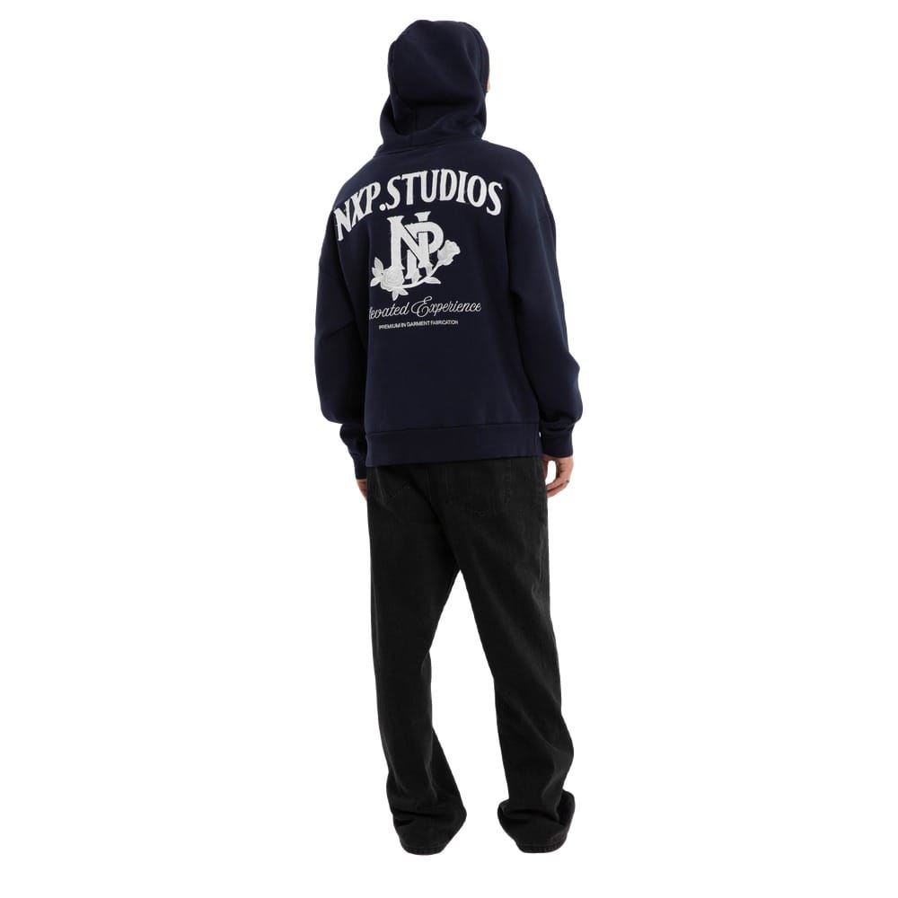 NXP Fray Motion Box Fit Hoodie - Black Iris
