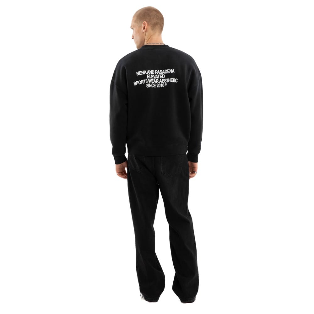 NXP Halo Box Fit Sweater - Sunbleached Anthracite