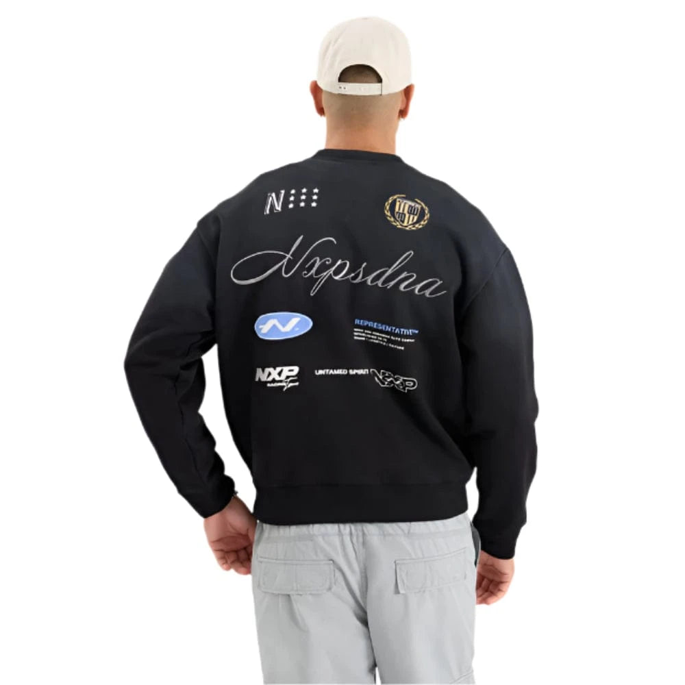 NXP Reservation Box Fit Sweater - Jet Black