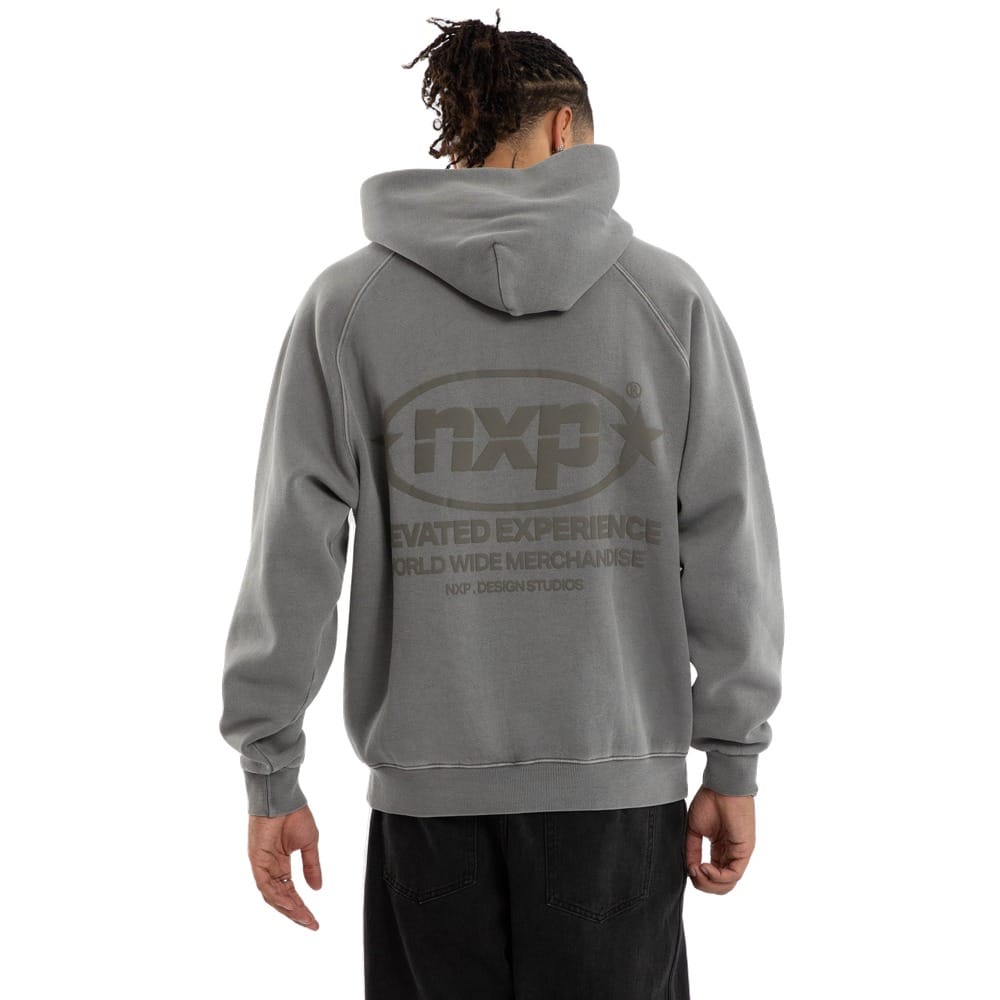 NXP Rhythm Raglan Fleece Hoodie - Pigment Frost Grey