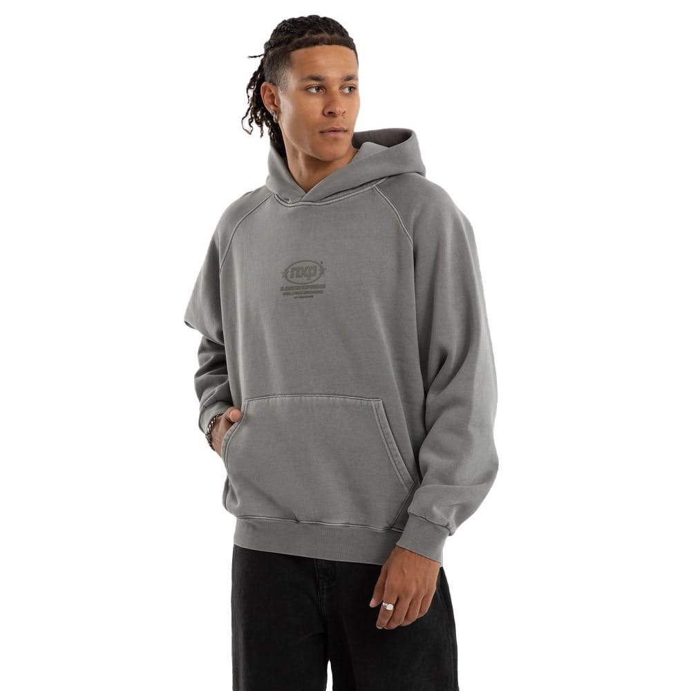 NXP Rhythm Raglan Fleece Hoodie - Pigment Frost Grey