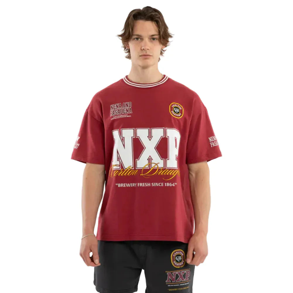 NXP Spirits Loopback Raptor Tee - Burgundy