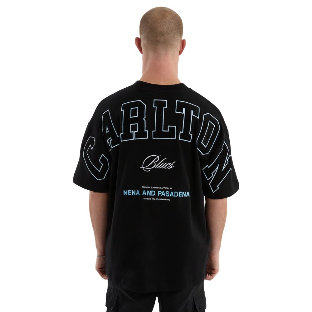 NXP X AFL Carlton Stadium Loopback Tee -  Black
