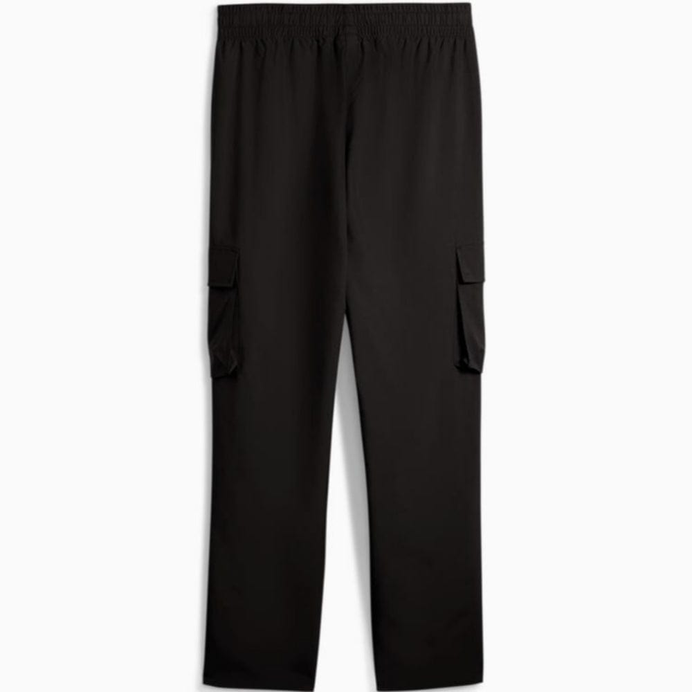 PUMA Women's ESSENTIALS No. 1 Logo Woven Cargo Pants - Black