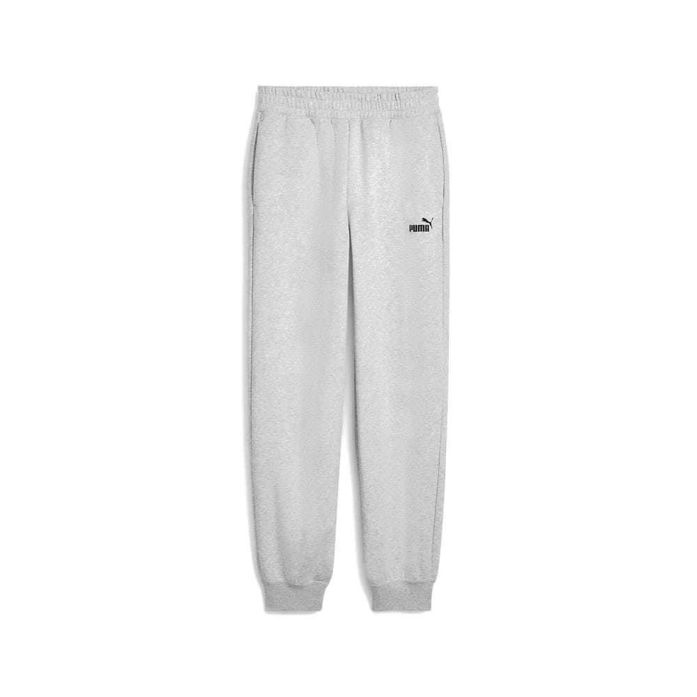 PUMA Womens Essentials Small Logo Comfort High-Waist Pant - Grey Heather