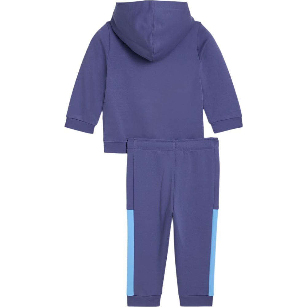 PUMA Infants Minicats Essentials Block Hooded Set - Blye Crystal