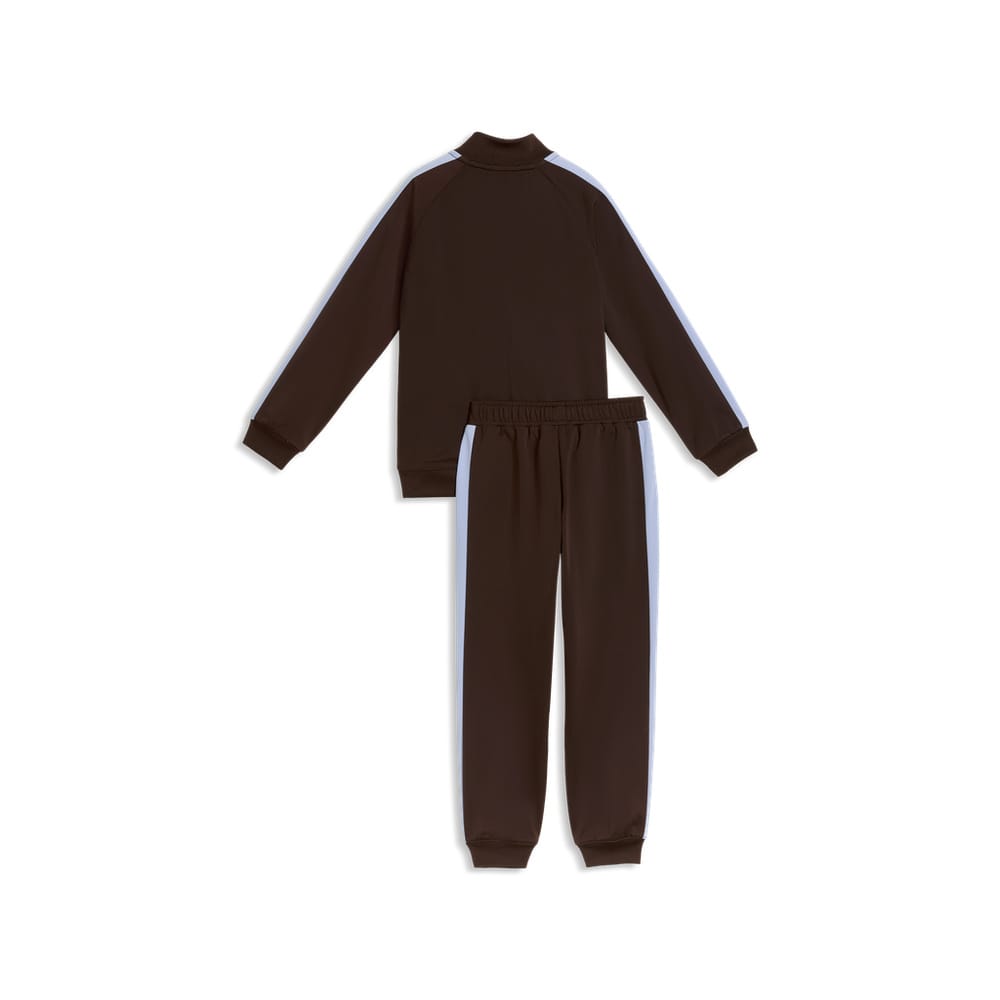 PUMA Kids T7 Always On Track Suit - Chocolate Brown / Light Blue