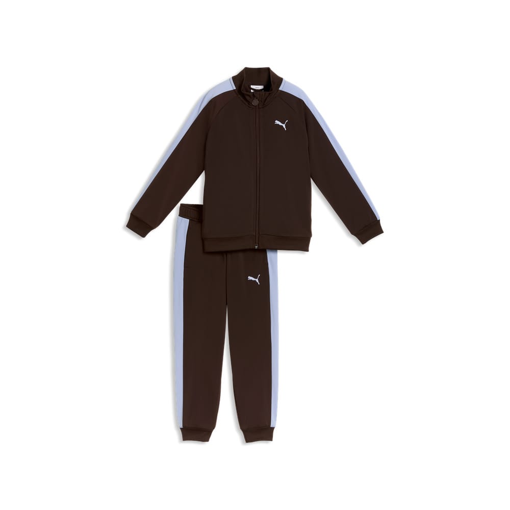 PUMA Kids T7 Always On Track Suit - Chocolate Brown / Light Blue