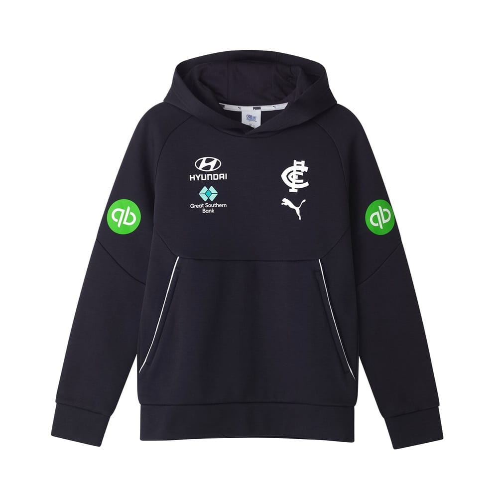 PUMA Youth 2026 Carlton Team Hoodie - Navy