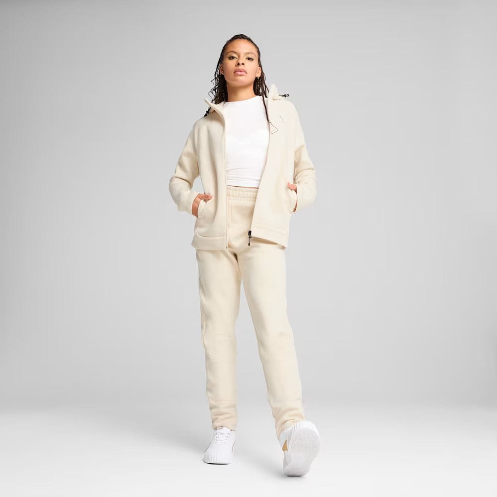 PUMA Women's EVOSTRIPE Full-Zip Hoodie - Alpine Snow