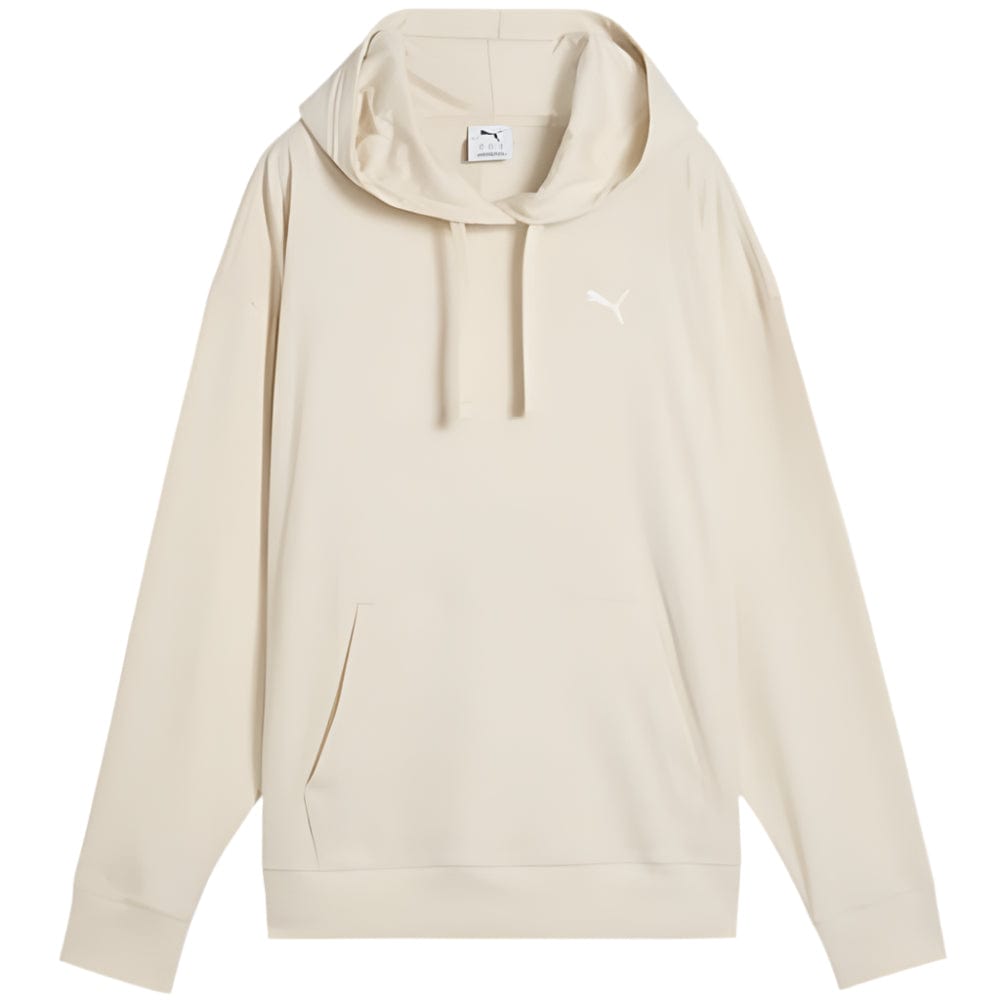 PUMA Womens ESS ELEVATED Comfort Rib Hoodie - Alpine Snow