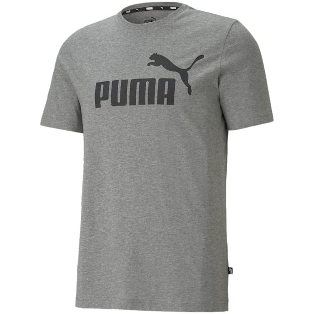 PUMA Essentials Logo Tee - Medium Grey Heather