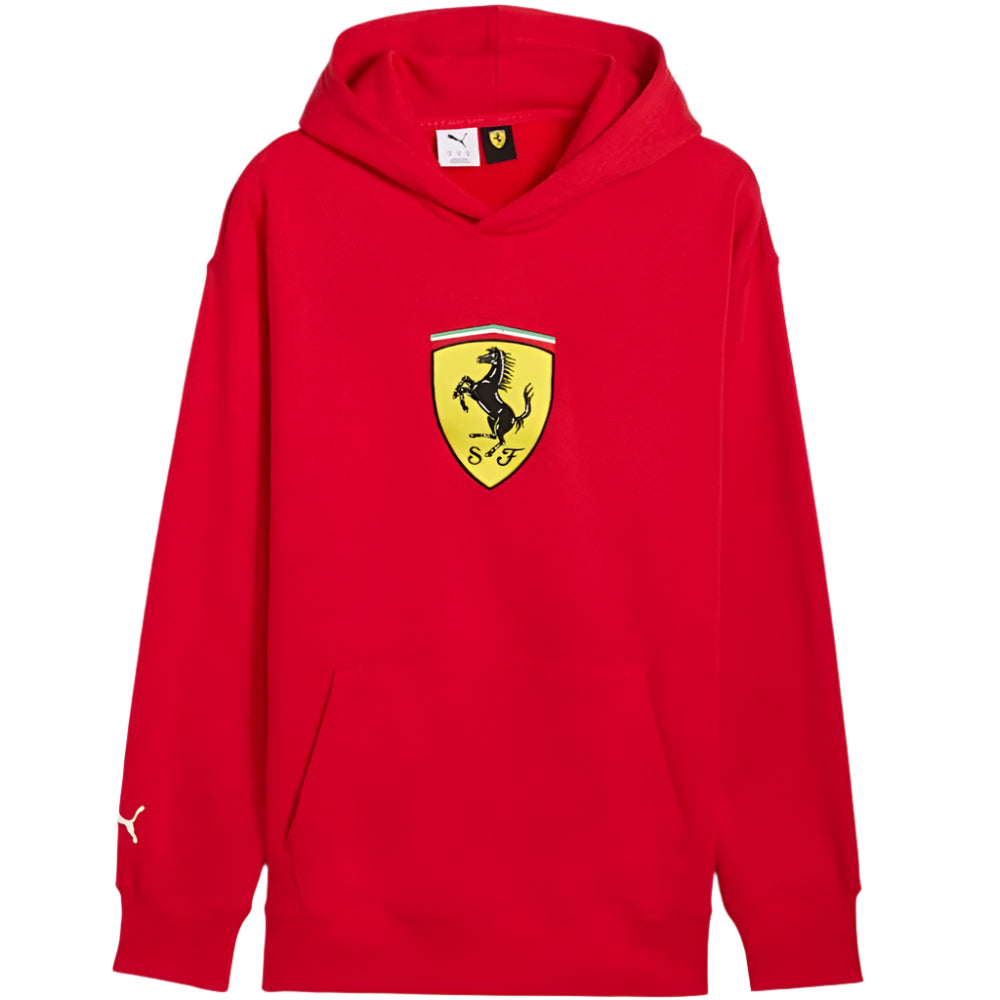 PUMA Scuderia Ferrari Race Big Shield Men's Hoodie - Rosso Corsa