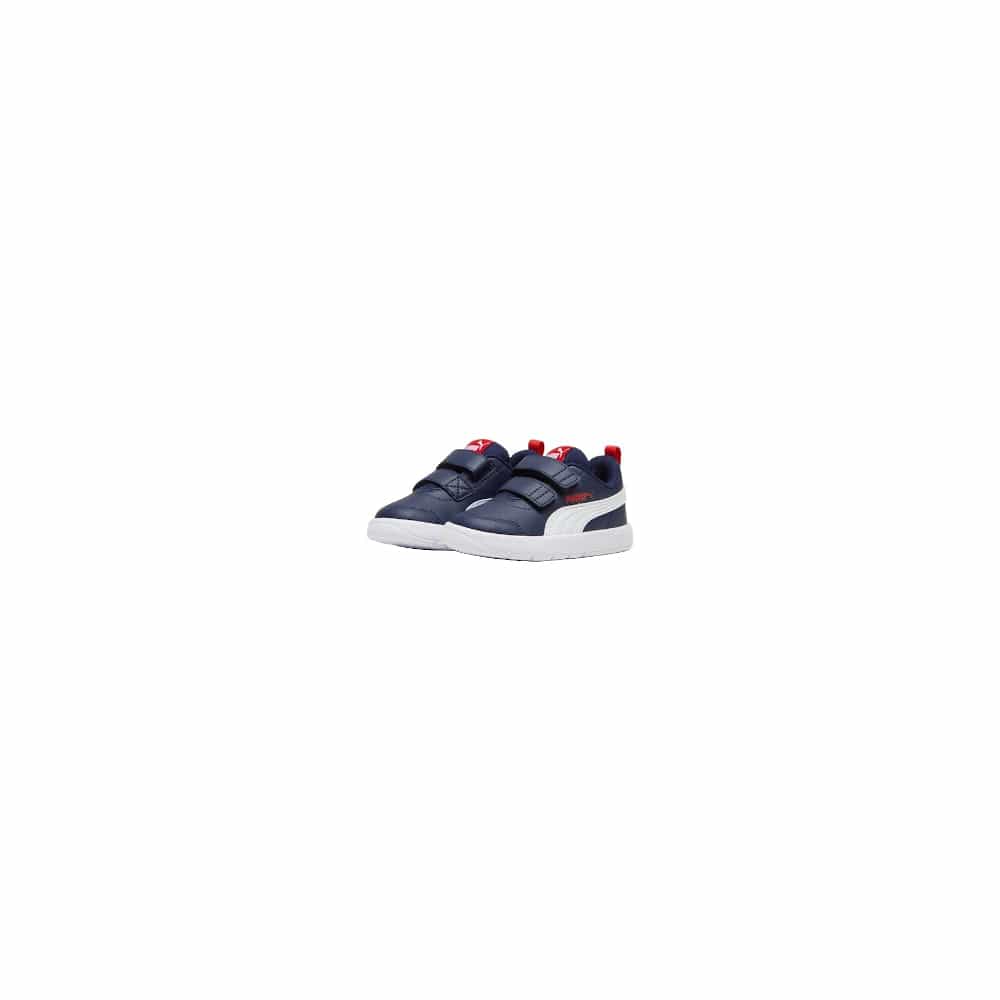 PUMA Infants Courtflex V3 V - Navy / White / Red