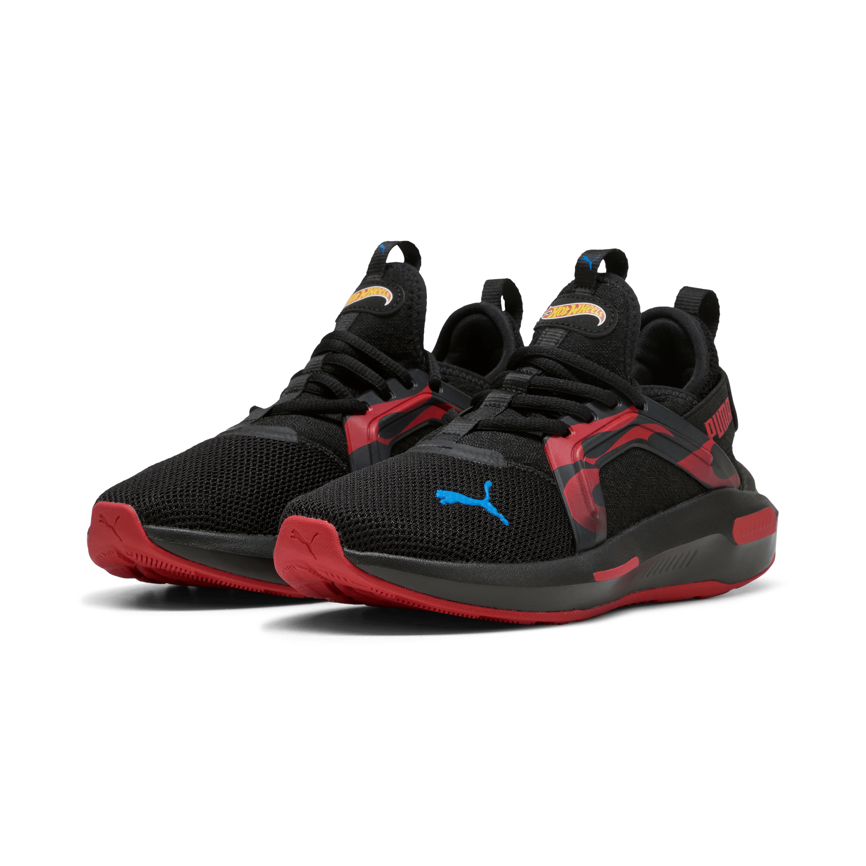 Puma Kids Softride Enzo 5 Hot Wheels - Black / Red