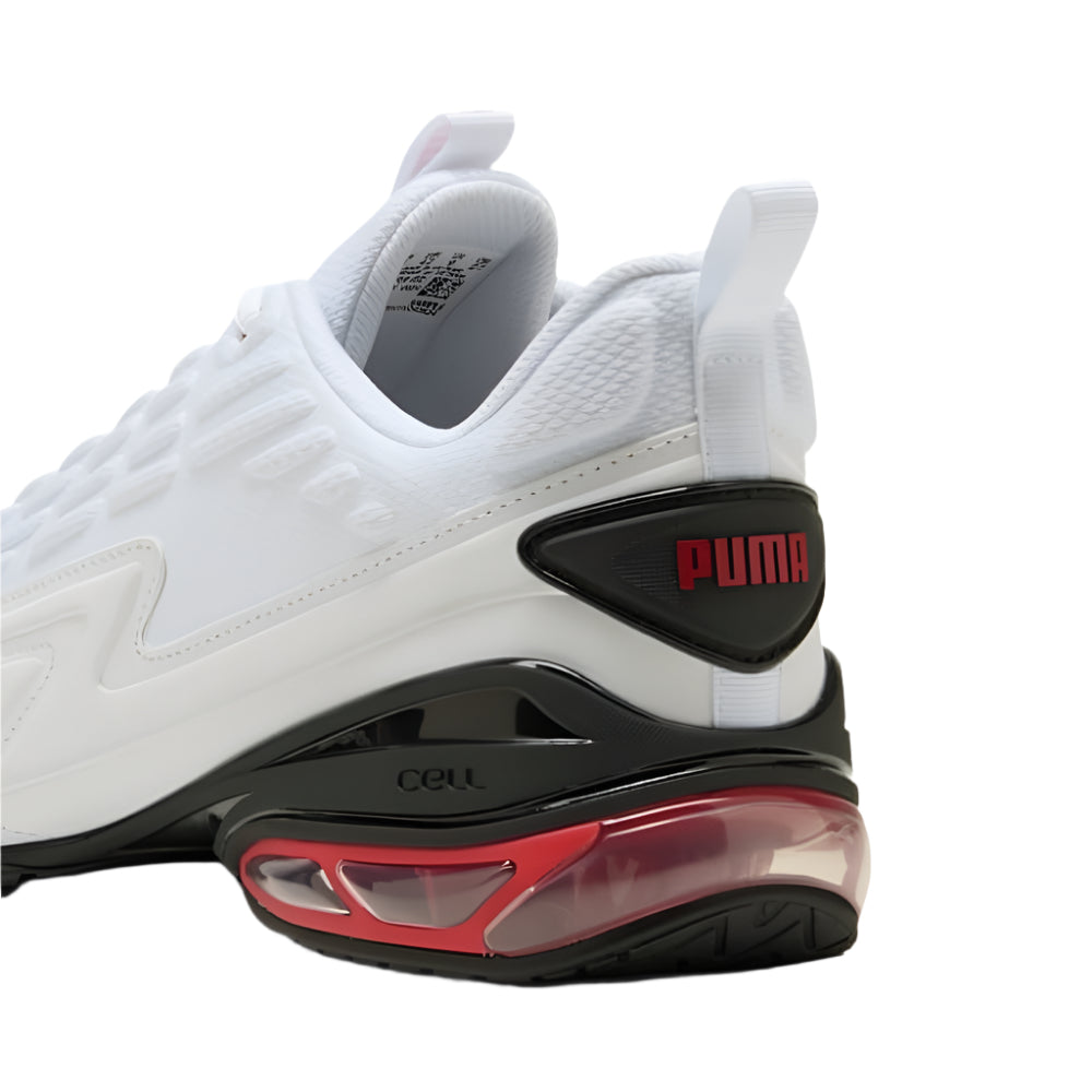 PUMA Cell Meza - White / Black / Red - Back Heel