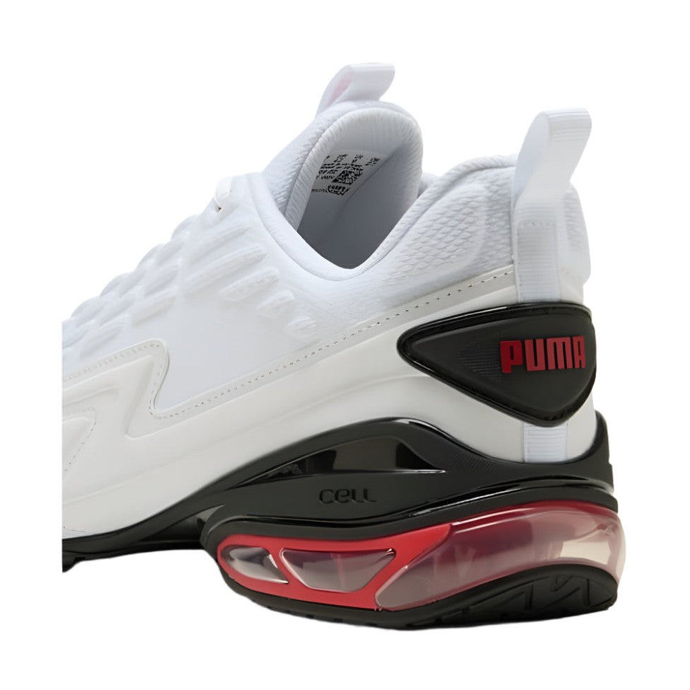 PUMA Cell Meza - White / Black / Red - Back Heel