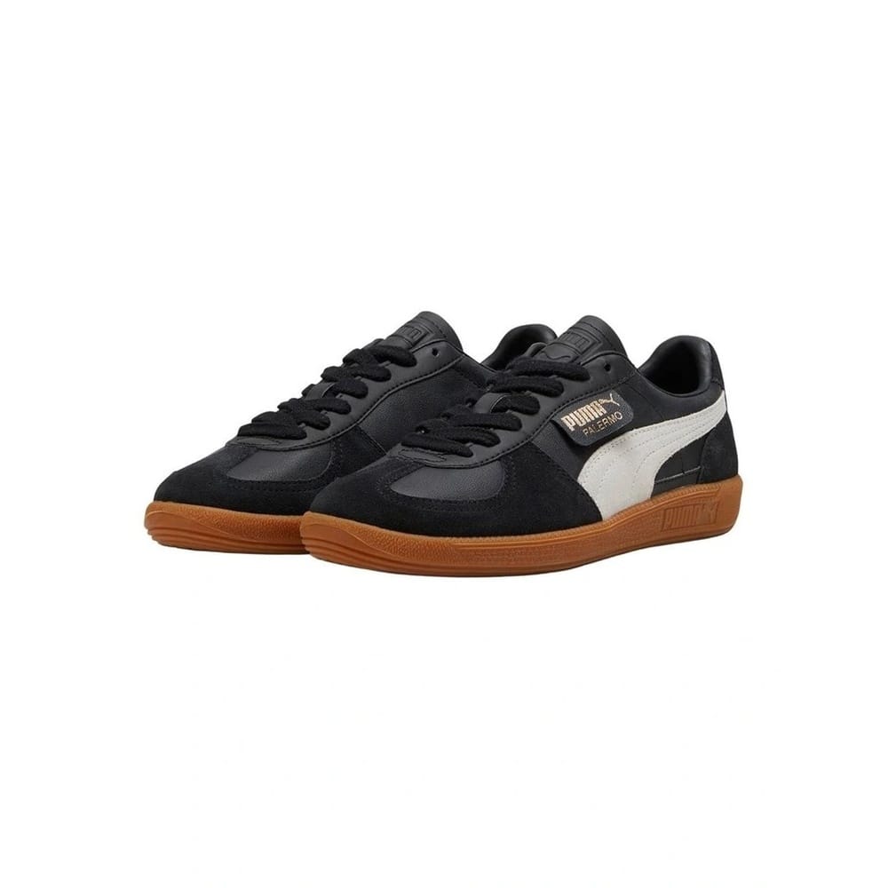 PUMA Palermo Sneakers - Black / Feather Gray / Gum