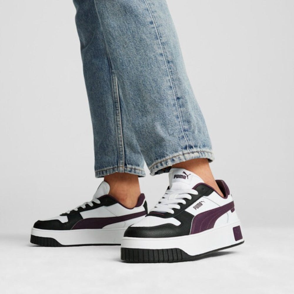 PUMA Womens Carina Street - White / Plum / Black