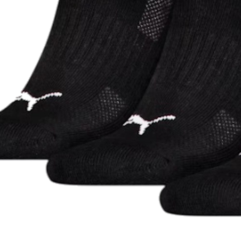 PUMA Cushioned Sneaker Socks 3 Pack - Black